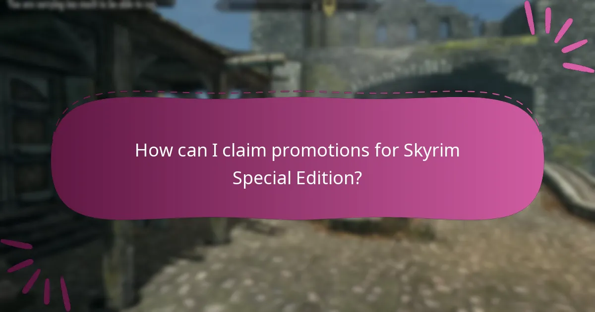 Who is eligible for Skyrim Special Edition promotions?