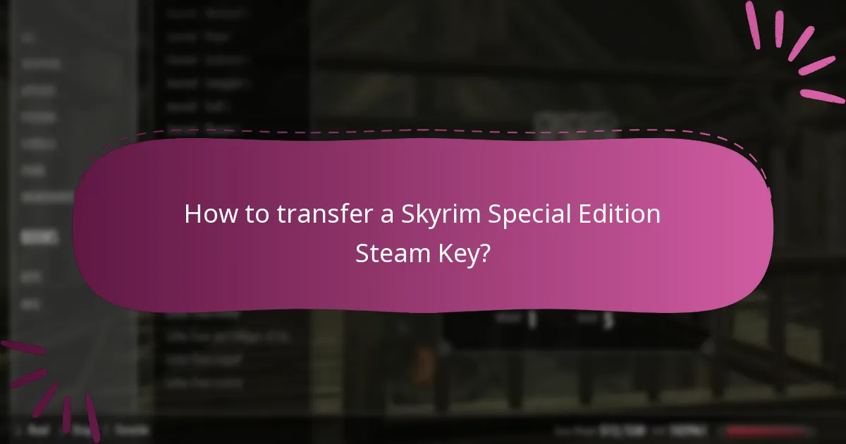 How does Family Sharing work for Skyrim Special Edition?